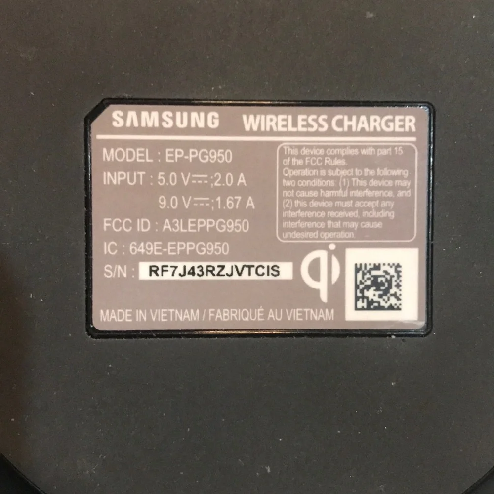 Like New Samsung - 9W Qi-Certified‎ Fast Charge Wireless